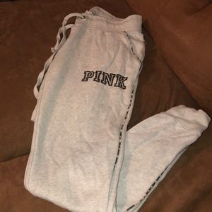 PINK skinny sweatpants with pockets